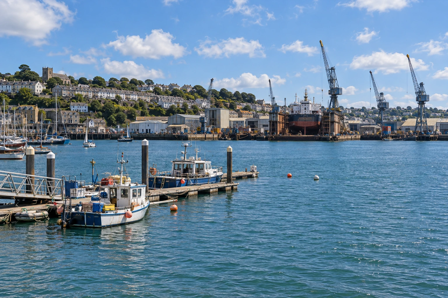Excavation cut into sloping ground on a Falmouth construction site