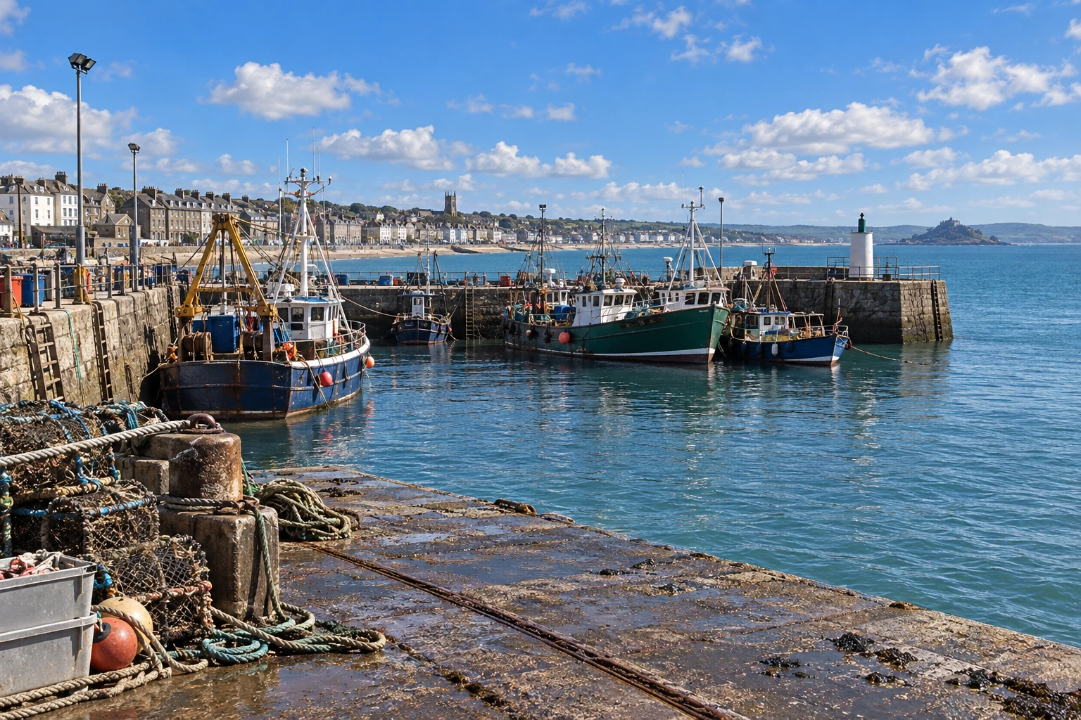 Newlyn harbour, where Cornwall Civils & Construction is based